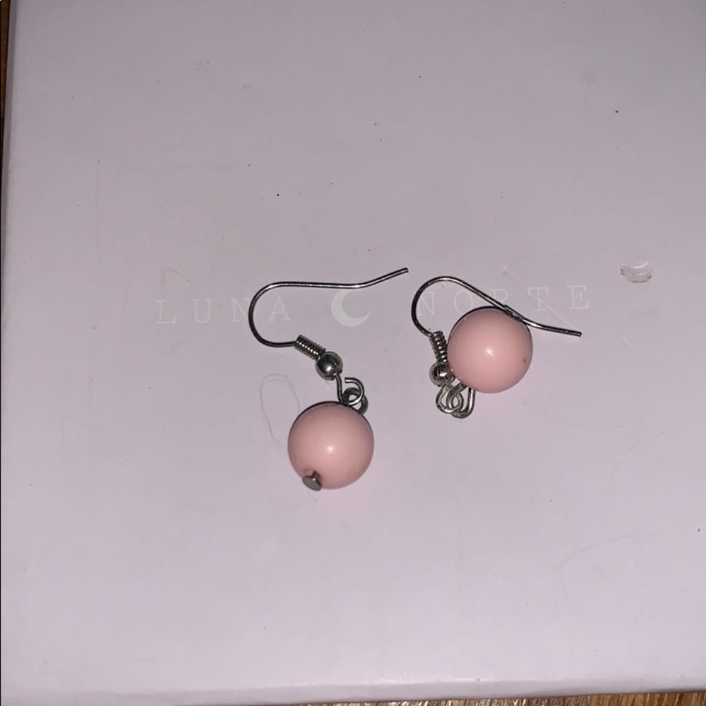 Pink earrings